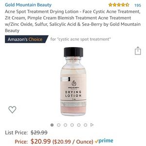 Drying lotion - brand new